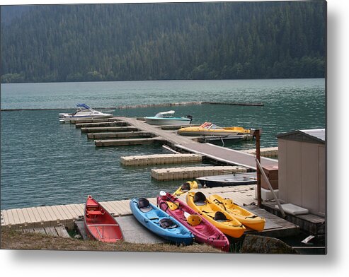 Lake Metal Print featuring the photograph Mt. Baker lake LA3010 by Mary Gaines