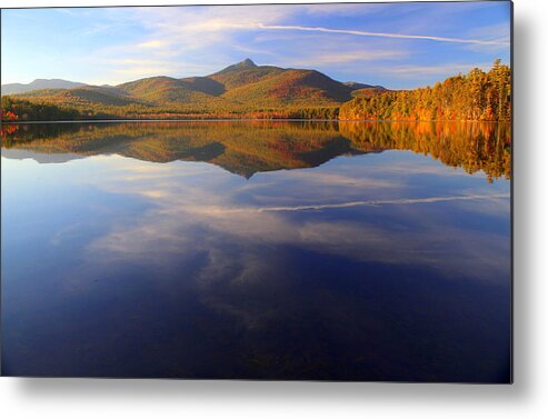 Mt. Chocorua In Blue Metal Print featuring the photograph Mt. Chocorua in Blue by Suzanne DeGeorge