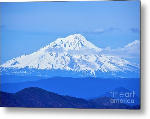 Mountains Metal Print featuring the photograph Mt. Shasta, California by Merle Grenz