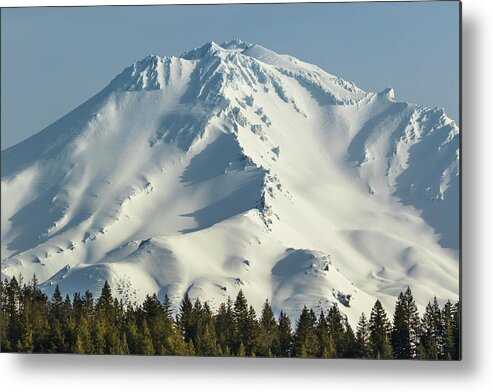 Landscape Metal Print featuring the photograph Mt Shasta in Early Morning Light by Marc Crumpler