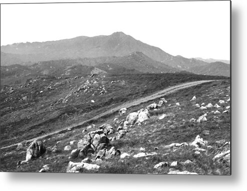 Mount Tamalpais Metal Print featuring the photograph Mt Tam from the Tiburon Hills 1975 by Ben Upham III