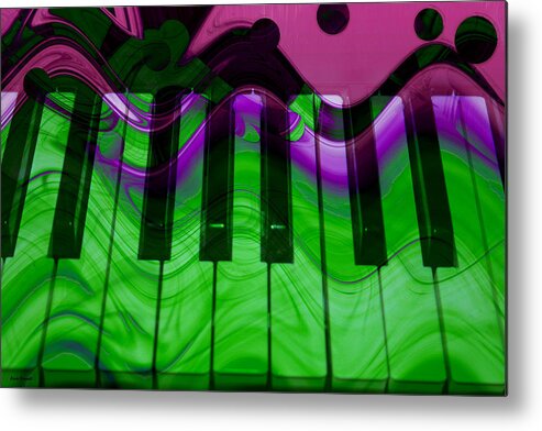 Music In Color Metal Print featuring the photograph Music in color by Linda Sannuti