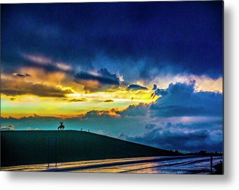 Stormscape Metal Print featuring the photograph My Last Shot of the Day by NebraskaSC