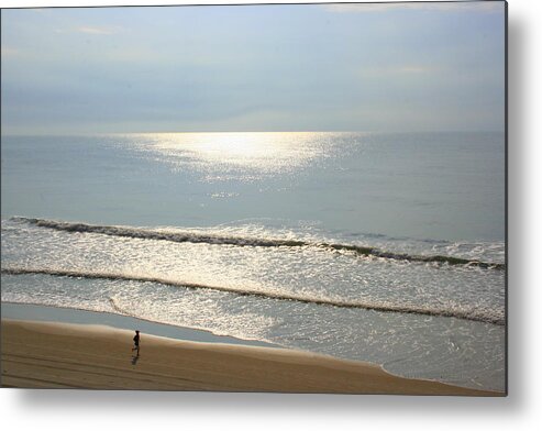 Seascape Metal Print featuring the photograph My morning run by Julie Lueders 