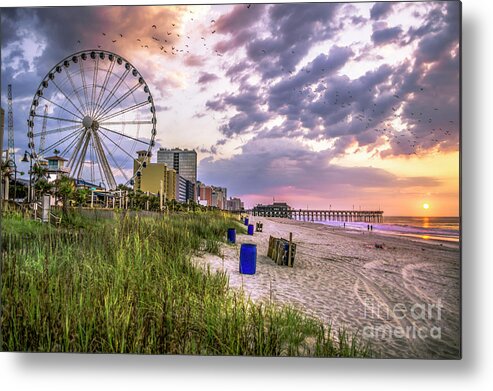 Travel Metal Print featuring the photograph Myrtle Beach Sunrise by David Smith