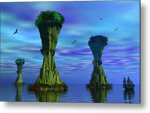 Islands Metal Print featuring the photograph Mysterious Islands by Mark Blauhoefer