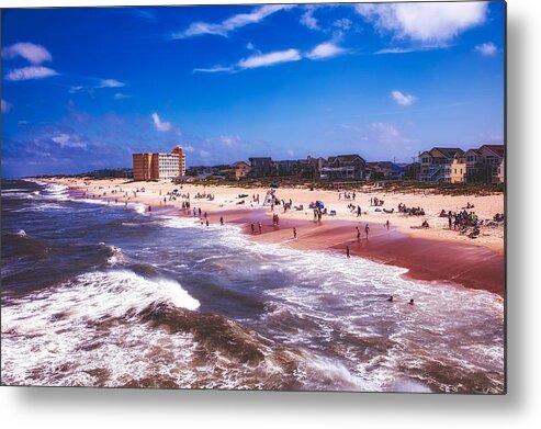 Nags Head Metal Print featuring the photograph Nags Head Beach - North Carolina Outer Banks by Mountain Dreams