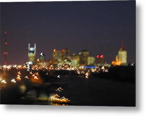 Nashville Metal Print featuring the photograph Nashville at Sixty Five MPH by Mark Currier