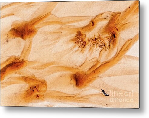 Sand Metal Print featuring the photograph Nature's Art 2 by Werner Padarin