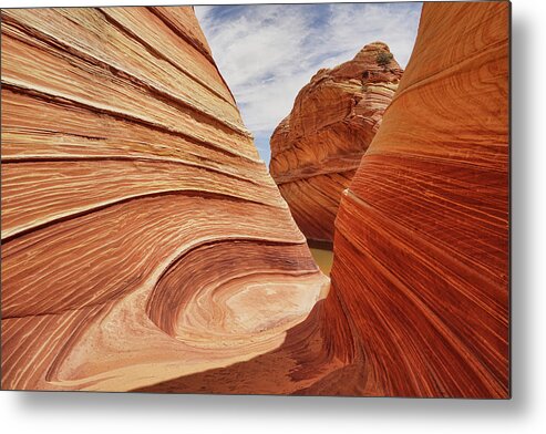 The Wave Metal Print featuring the photograph Nature's Canvas by Leda Robertson