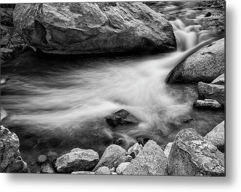 Black White Art Metal Print featuring the photograph Nature's Pool by James BO Insogna