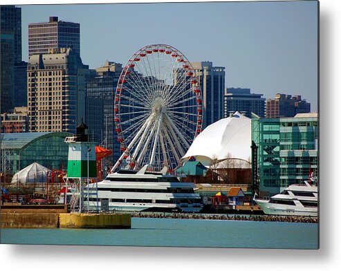 Chicago Metal Print featuring the photograph Navy Pier 1 by Jennifer Englehardt