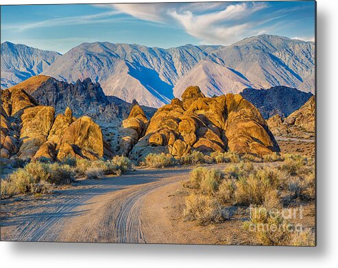 Alabama Hills Metal Print featuring the photograph Near Sunset In The Alabama Hills by Mimi Ditchie