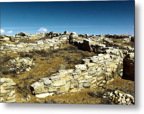 Ruins Metal Print featuring the photograph Near the end of fading by Jeff Swan
