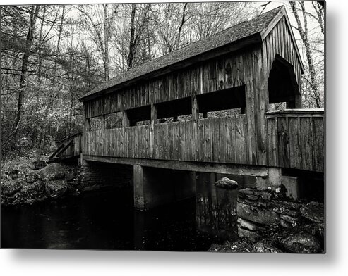 Bridge Metal Print featuring the photograph New England Covered Bridge by Kyle Lee