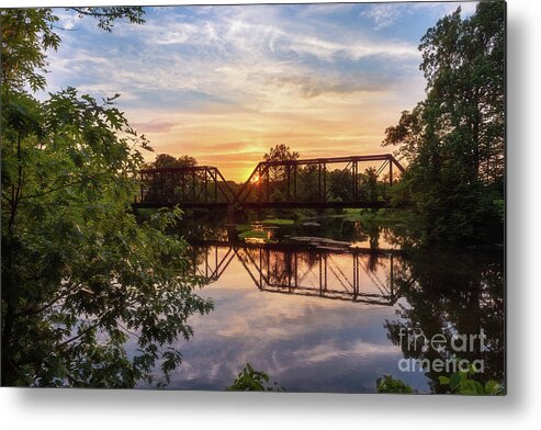 New Jersey Metal Print featuring the photograph New Jersey Sunset by Cathy Alba