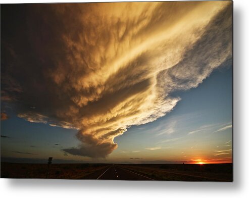 New Mexico Metal Print featuring the photograph New Mexico Structure by Ryan Crouse