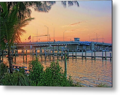 New Pass Metal Print featuring the photograph New Pass Bridge 2 by HH Photography of Florida