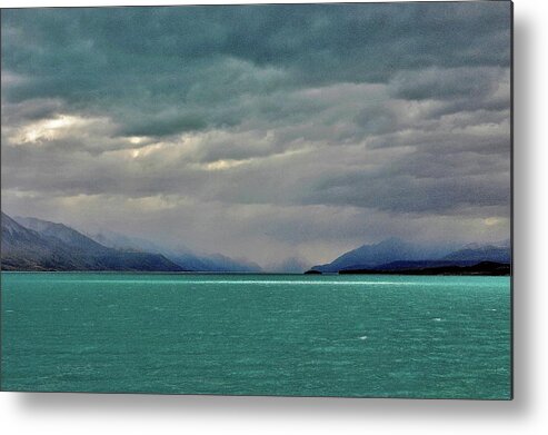 New Zealand Metal Print featuring the photograph New Zealand - Lake Pukaki by Jeremy Hall