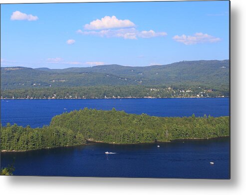 New Hampshire Metal Print featuring the photograph Newfound Lake Summer View from Mount Sugarloaf by John Burk