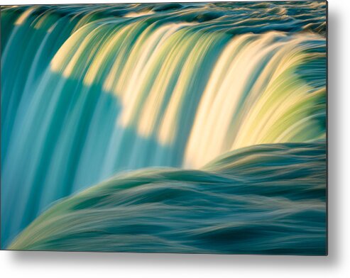 Canadian Falls Metal Print featuring the photograph Niagara Falls - Abstract I by Mark Rogers