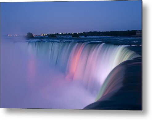 3scape Photos Metal Print featuring the photograph Niagara Falls at Dusk by Adam Romanowicz