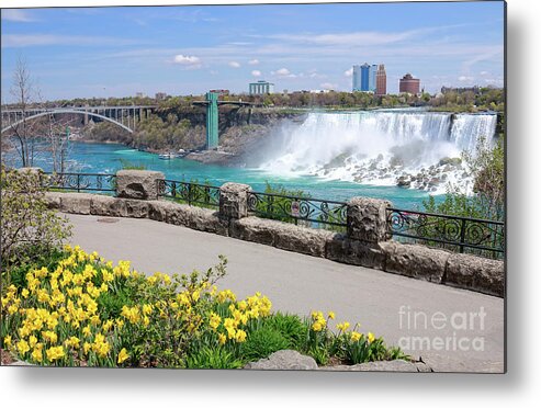 Niagara Falls Metal Print featuring the photograph Niagara Falls Spring Time by Charline Xia