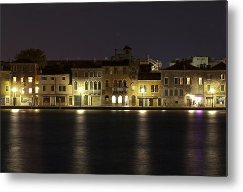 Venice Metal Print featuring the photograph Night Lights by Marion Galt