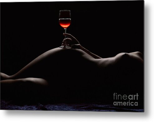 Nude Metal Print featuring the photograph Night by David Naman