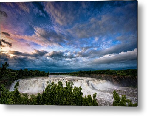 Clouds Metal Print featuring the photograph Nightfalls by Neil Shapiro