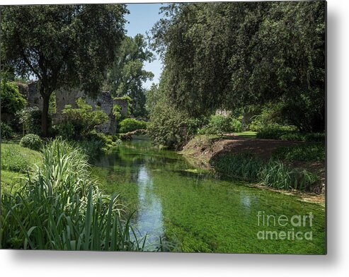 Ninfa Metal Print featuring the photograph Ninfa Garden, Rome Italy 6 by Perry Rodriguez
