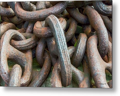 2d Metal Print featuring the photograph No Weak Links by Brian Wallace