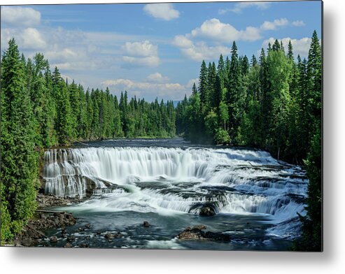 North America Metal Print featuring the photograph Northern Waterfall by Christian Heeb