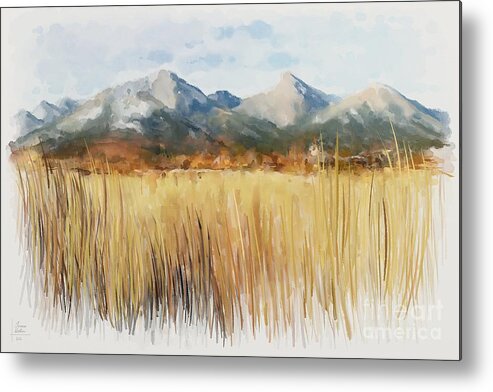 Alps Metal Print featuring the painting Not far away by Ivana Westin