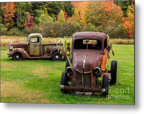 Antique Truck Metal Print featuring the photograph Not Forgotten by Karin Pinkham