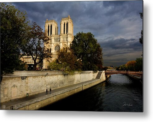 Photography Metal Print featuring the photograph Notre Dam by Frederic A Reinecke