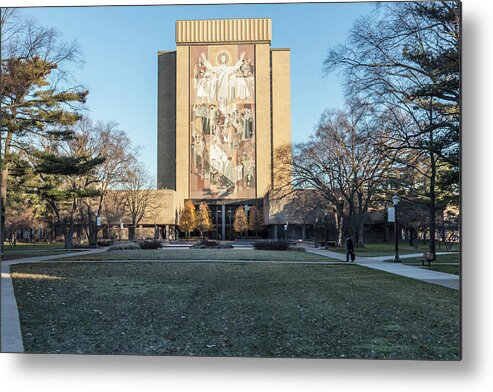 American University Metal Print featuring the photograph Notre Dame Touchdown Jesus by John McGraw