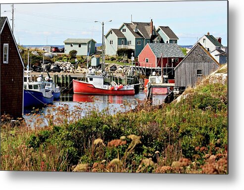 Fishing Metal Print featuring the photograph Nova Scotia Fishing Community by Jerry Battle