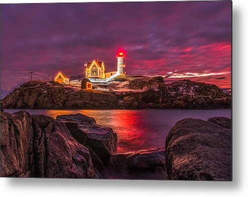 Beach Metal Print featuring the photograph Nubble-rific by Bryan Xavier