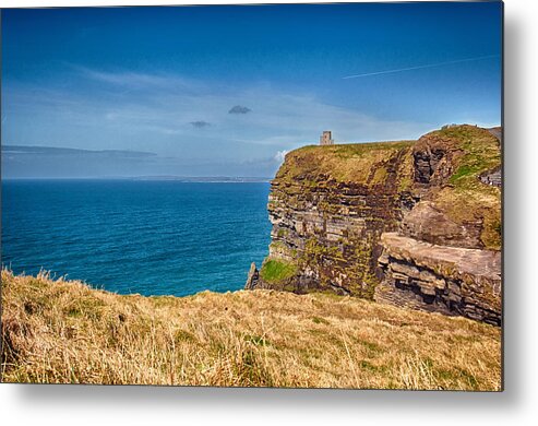 O'briens Tower Metal Print featuring the photograph O'Briens Tower - Cliffs of Moher - County Clare - Ireland by Bruce Friedman
