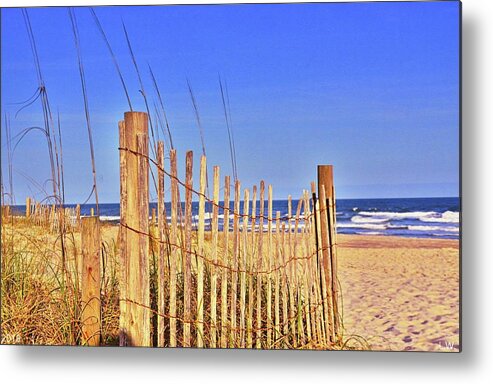 Ocean Dunes Metal Print featuring the photograph Ocean Dunes by Lisa Wooten