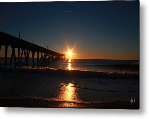 Sunrise Metal Print featuring the photograph Oceanview Sunrise by Geri Glavis