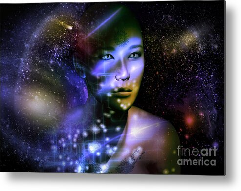 Stars Metal Print featuring the digital art Of The Stars by Shadowlea Is