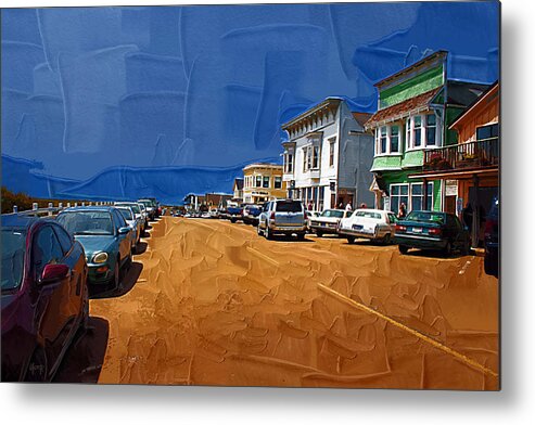 Mendocino Metal Print featuring the digital art Oh Mendocino by Holly Ethan