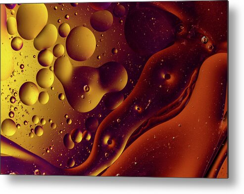 Jay Stockhaus Metal Print featuring the photograph Oil and Water 11 by Jay Stockhaus