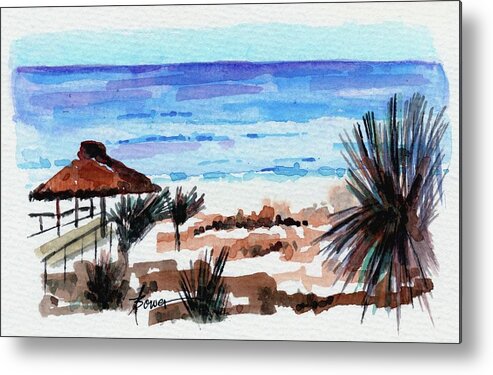 Vacation Metal Print featuring the painting Okaloosa Island, Florida by Adele Bower