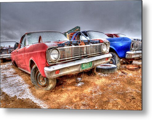 Salvage Yard Metal Print featuring the photograph O'l Red by Craig Incardone