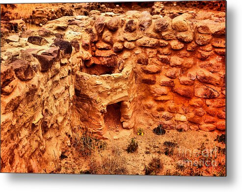 Oven Metal Print featuring the photograph Old Adobe stove by Jeff Swan