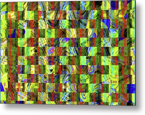 Old Buttons Janca Abstract #4 Metal Print featuring the digital art Old Buttons Janca Abstract #4 by Tom Janca