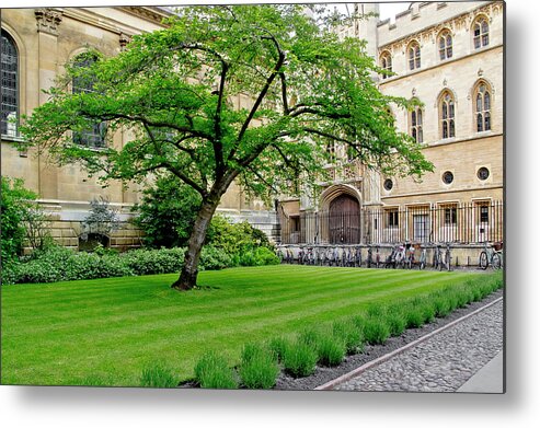 Old Court Metal Print featuring the photograph Old court. Clare College. by Elena Perelman